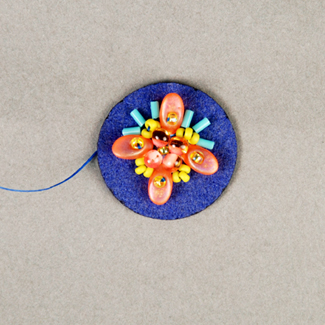 Bugle beads in bead embroidery